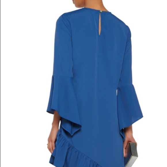 Walter Baker Robin ruffle bell sleeve crepe dress - Picture 2 of 7
